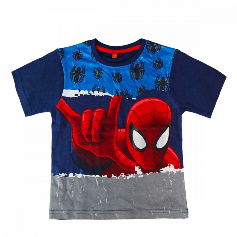 22-1951 Camiseta de algodón para niño motivo SPIDERMAN talla de 4 a 8 años