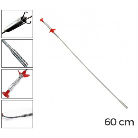 134760 Pinza multiusos de 4 dientes en acero flexible de 60 cm