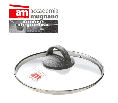 Tapa de vidrio  26 cm - Accademia Mugnano CUORE DI PIETRA