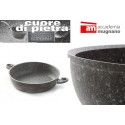 Cazuela con 2 mangos 28 cm antiadherente y revestimiento con efecto piedra revestimiento - Accademia Mugnano CUORE DI PIETRA Cazuela con 2 mangos 28 cm antiadherente y revestimiento con efecto piedra revestimiento - Accademia Mugnano CUORE DI PIETRA