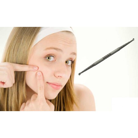 Aguja extractora anti-acné para puntos negros - granos - espinillas