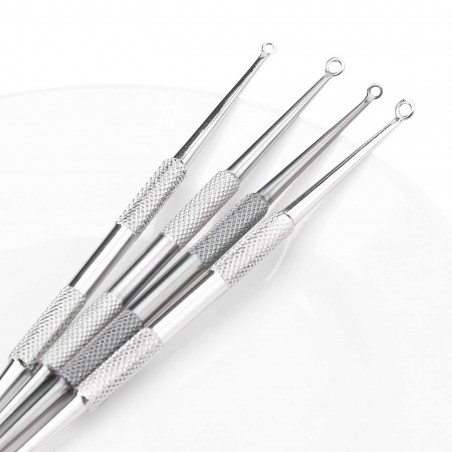 Aguja extractora anti-acné para puntos negros - granos - espinillas