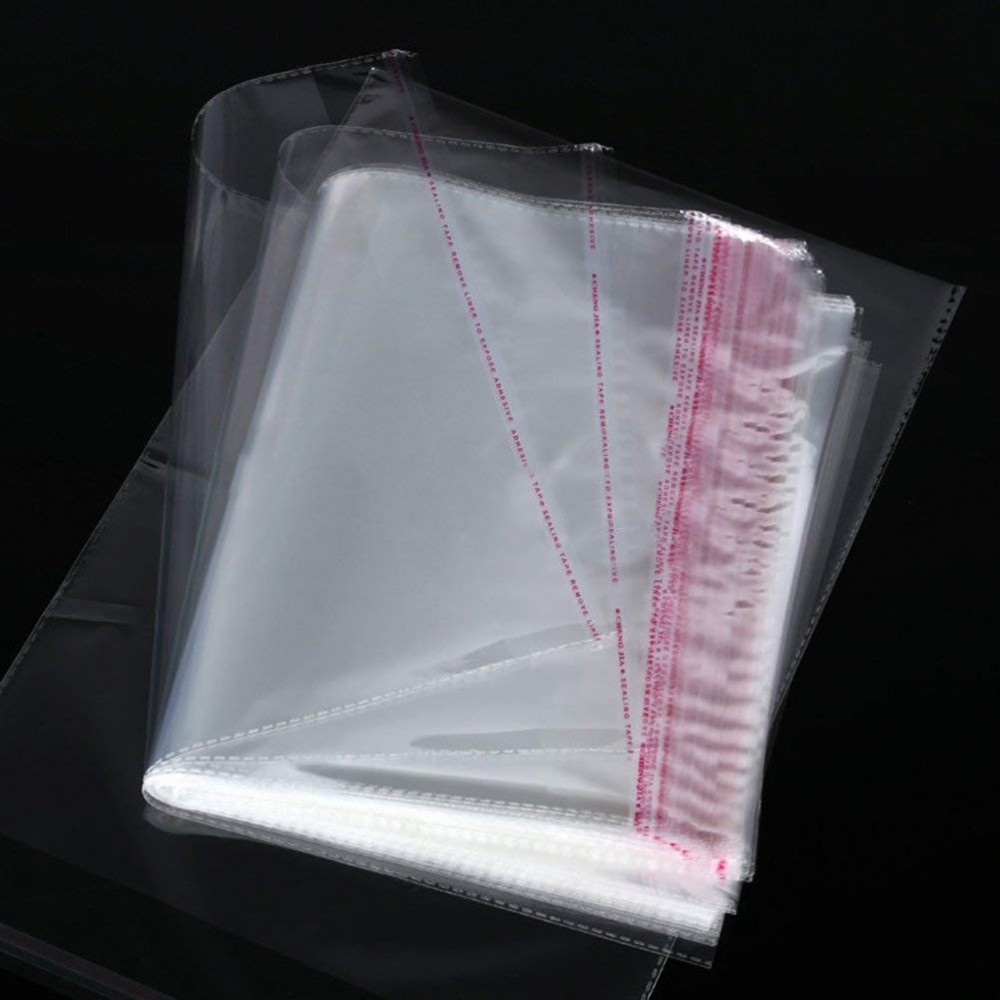 100 Bolsas transparentes de plástico sobres de celofán