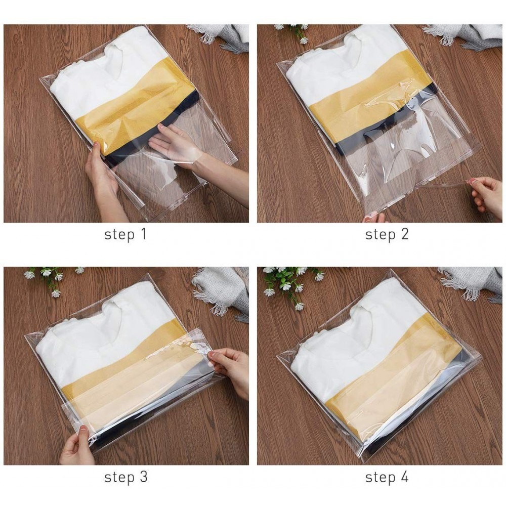 100 Bolsas transparentes de plástico sobres de...