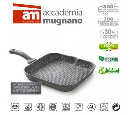 Bandeja para horno rectangualr 30x28 cm revestimiento con efecto piedra revestimiento - Accademia Mugnano CUORE DI PIETRA