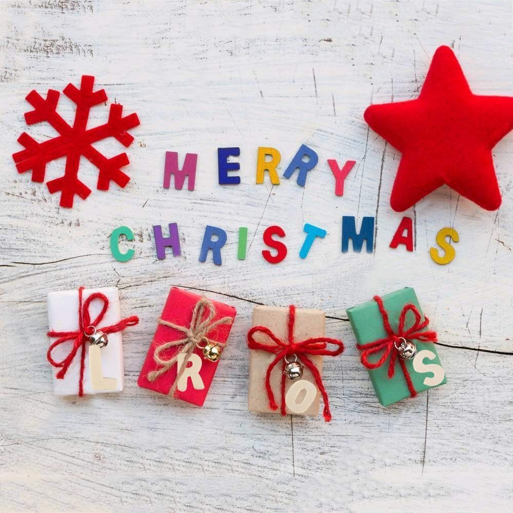 Caja de letras para decoupage en madera clara...