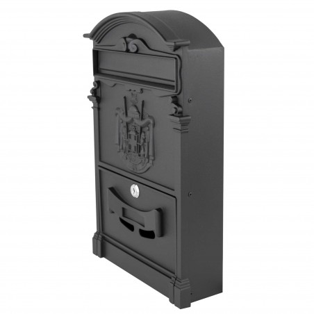 Buzón residencial en acero pintado con pintura en polvo 24x8x40h cm