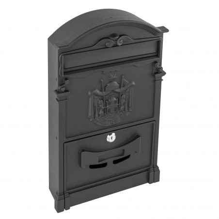 Buzón residencial en acero pintado con pintura en polvo 24x8x40h cm