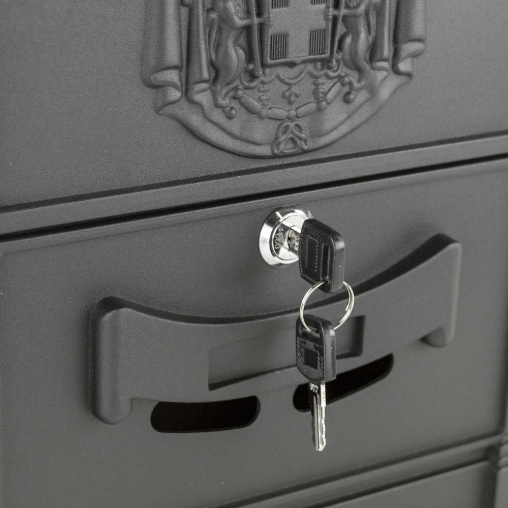 Buzón residencial en acero pintado con pintura...