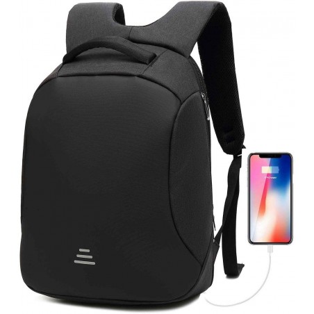 Mochila Anti-robo para portátil a prueba de agua 15.6" puerto USB para cargar