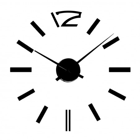 VestiAmo Casa 3D Reloj pared Diseño adhesivo en relieve para ensamblar 500x500mm