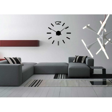VestiAmo Casa 3D Reloj pared Diseño adhesivo en relieve para ensamblar 500x500mm