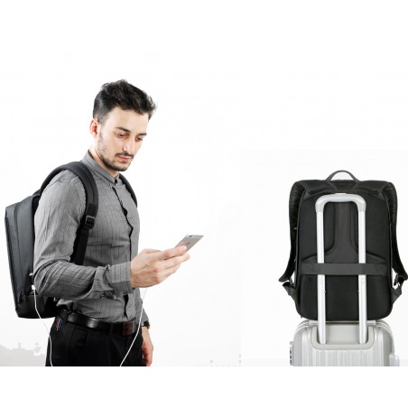 Mochila Anti-robo para portátil a prueba de agua 15.6" puerto USB para cargar