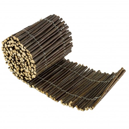 502495 Reja para sombreado perimetral decorativo 200x15cm corto color oscuro