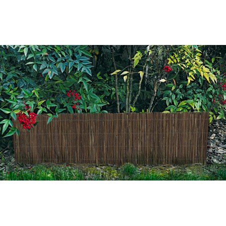 502488 Reja para sombreado perimetral decorativo 200x40cm color oscuro