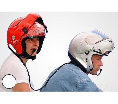 Intercomunicador de moto para 2 cascos con...