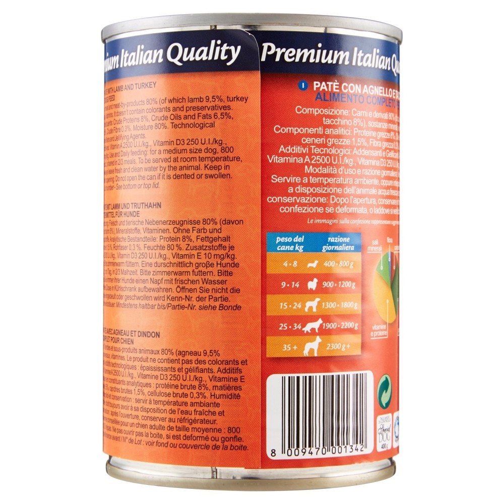 Pack 24 piezas Monge SPECIAL DOG Pate Cordero y...