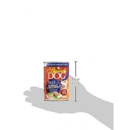 Pack 24 piezas Monge SPECIAL DOG Pate Cordero y Pavo caja de 400gr