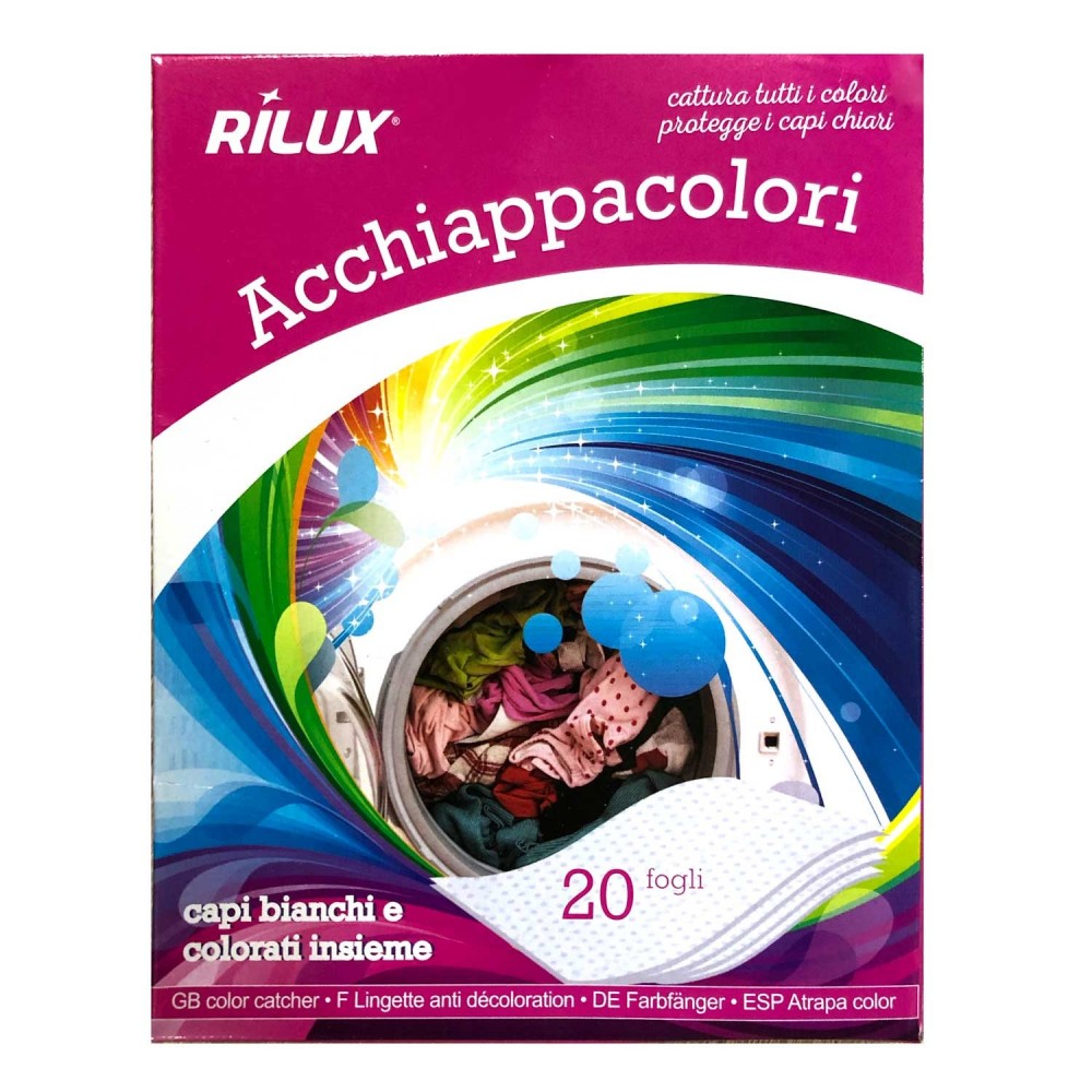 055557 Toallitas captura color RILUX para lavadora paquete de 20 toallitas
