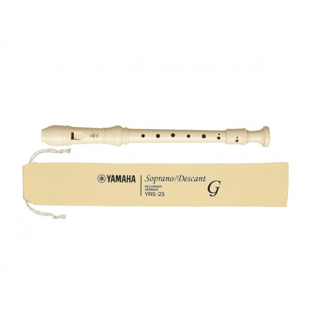 Flauta Yamaha YRS23 Soprano Recorder en ABS separable en 3 partes 327x25x25mm