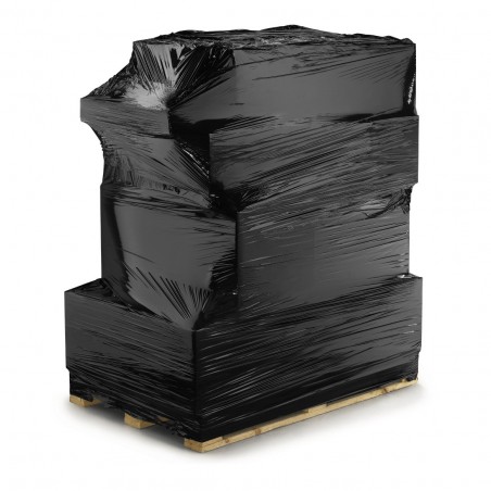 Pack 6 pz Film estirable manual NEGRO 23 Película MY 2,4 kg 500 mm