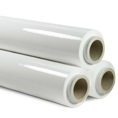 Pack 6 pz Film manual extensible WHITE MILK 23 MY pelicula 2,4 kg 500 mm