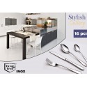 Set 16 piezas - Conjunto de cubiertos de cocina INOX con estilo moderno y elegante en cómodo maletín STYLISH CUTLERY Set 16 piezas - Conjunto de cubiertos de cocina INOX con estilo moderno y elegante en cómodo maletín STYLISH CUTLERY