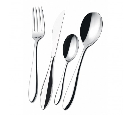 Set 16 piezas - Conjunto de cubiertos de cocina INOX con estilo moderno y elegante en cómodo maletín STYLISH CUTLERY