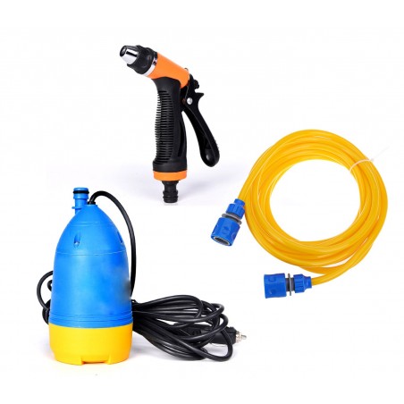 304535 Bomba de agua sumergible portátil SH-108 manguera rígida y pistola 12v
