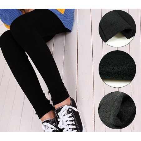 Pack 5 leggings con efecto térmico y forro polar NEPTUNE 3 negros 2 azules