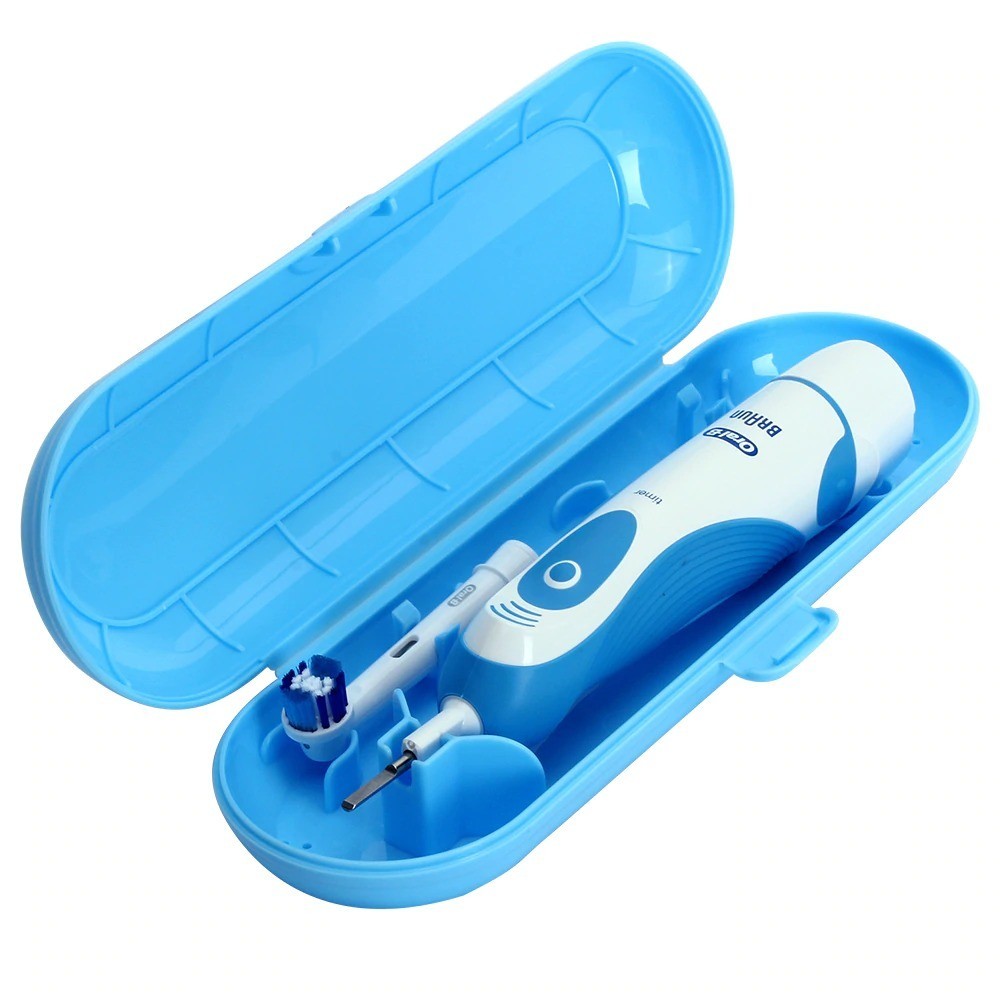 Estuche de viaje para cepillo de dientes eléctrico tipo Oral B ganchos y cierre