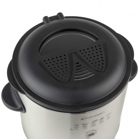 Freidora de aceite en acero Pyramidea FRG1500 900w 1.5L con cesta de metal