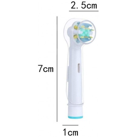 Pack x4 Tapa cabezal para cepillos eléctricos en plástico compatible con OralB
