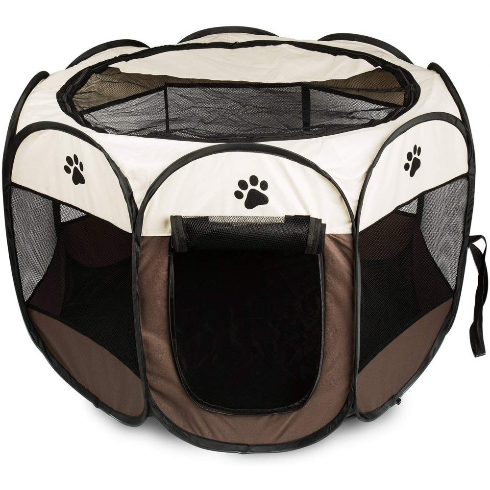Tienda Box para perros recinto para animales pequeños Pop-Up Beige 76x58cm