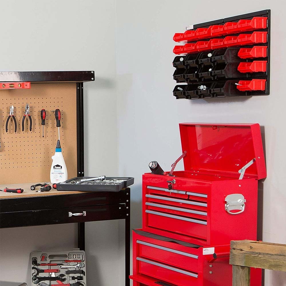 Cajonera de pared 30 cajones para herramientas de taller oficina o garaje