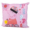 Cojín de PEPA PIG en color celeste y motivo oso de peluche (42x42CM) en microfibra - Perfecto dormitorio infantil