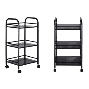 Carro multifunción para objetos 4 ruedas giratorias y 3... 2