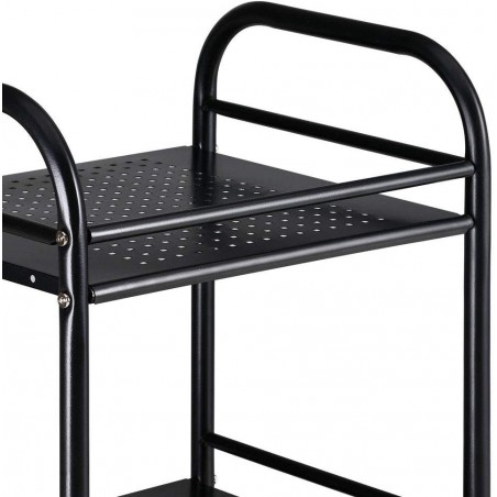 Carro multifunción para objetos 4 ruedas giratorias y 3 niveles 40 x 35 x 75 cm