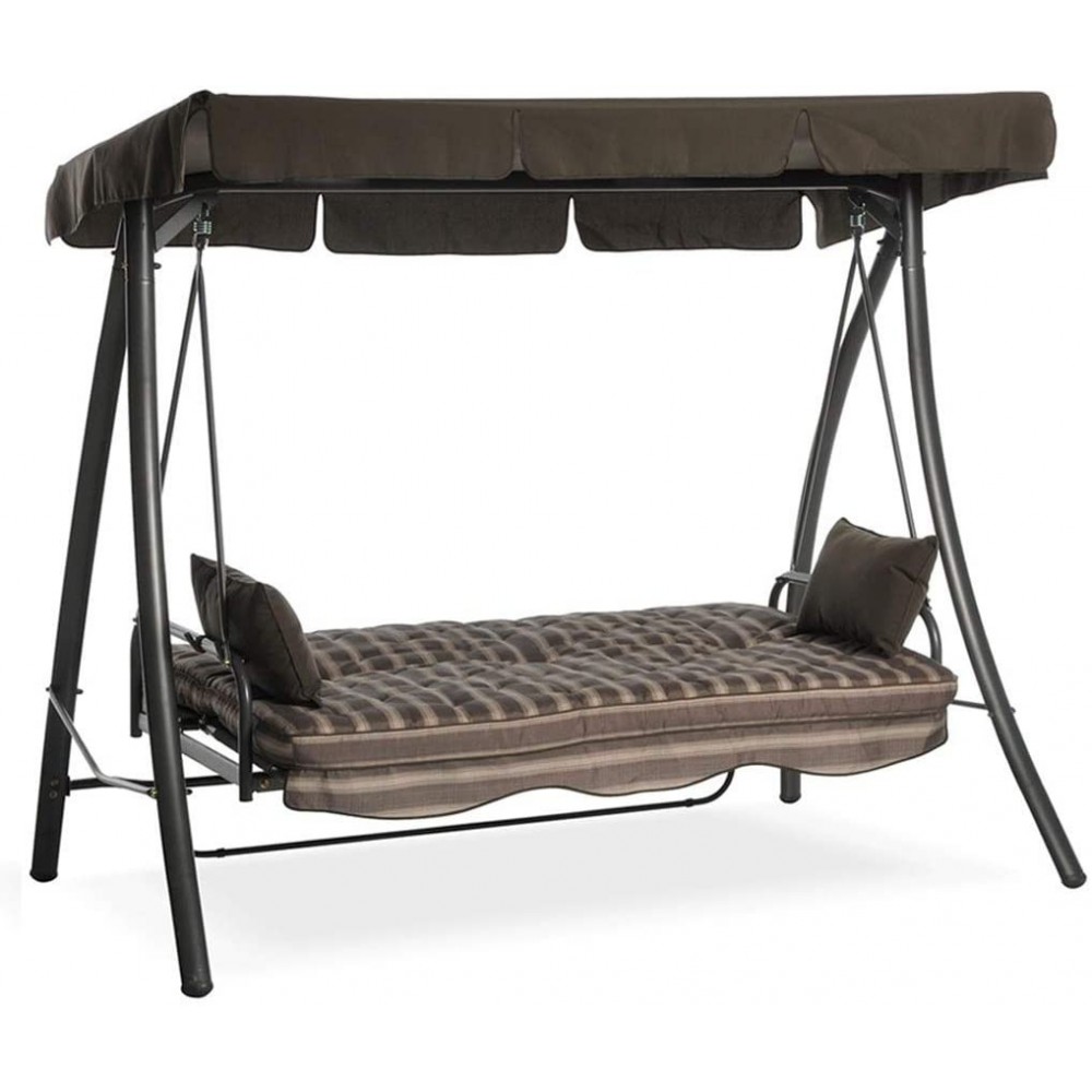 Mecedora de hierro reclinable ROYAL de 3 plazas...