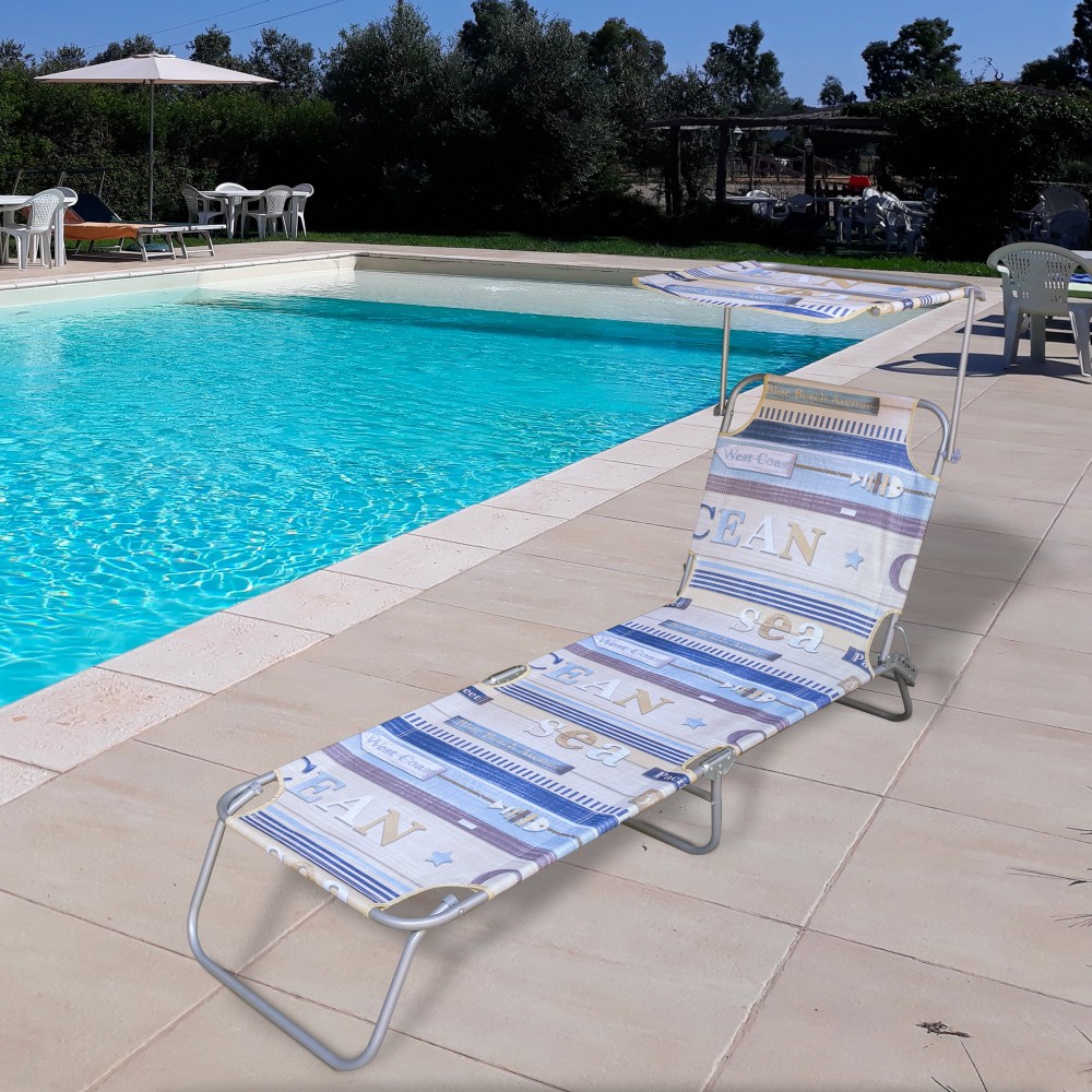 483787 Tumbona de metal OCEAN Onshore ajustable...