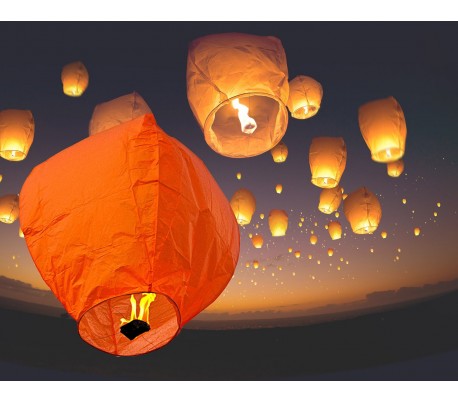 Linterna de cielo con diámetro de 33 cm - Crea un ambiente mágico