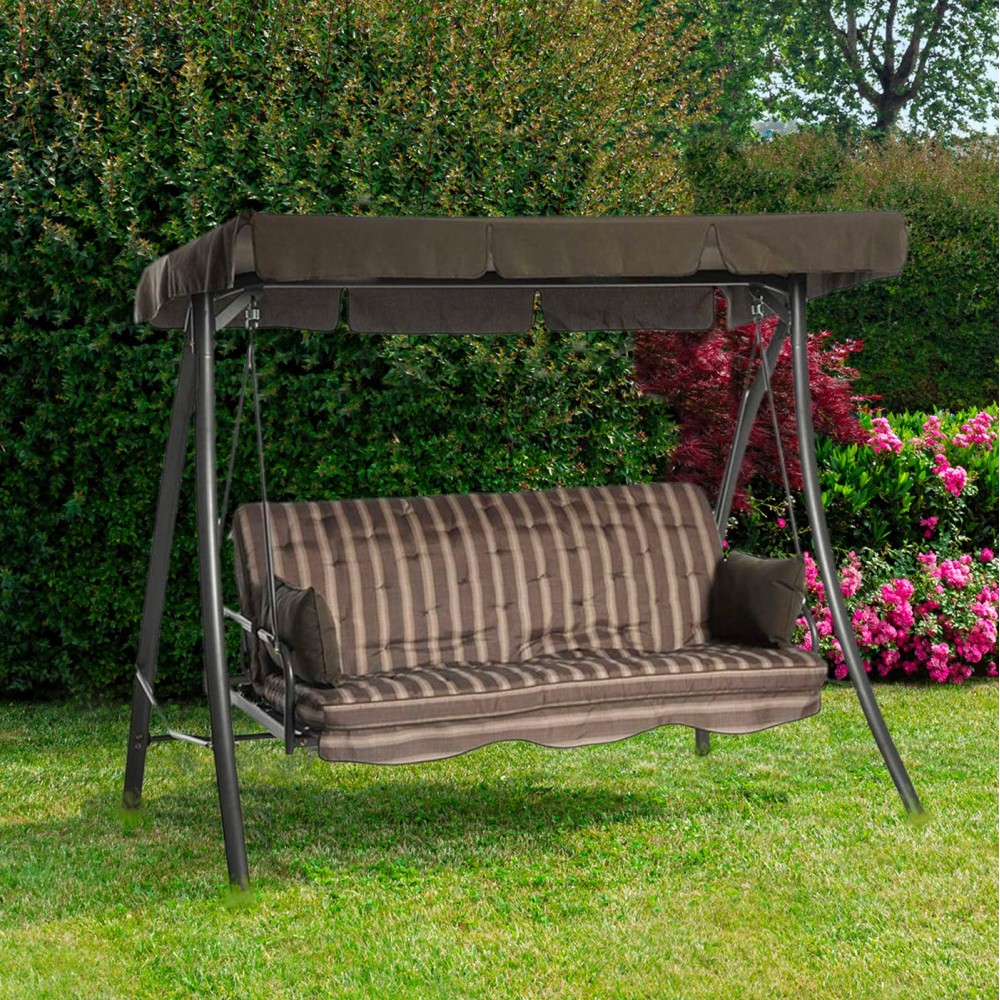 Mecedora de hierro reclinable ROYAL de 3 plazas...