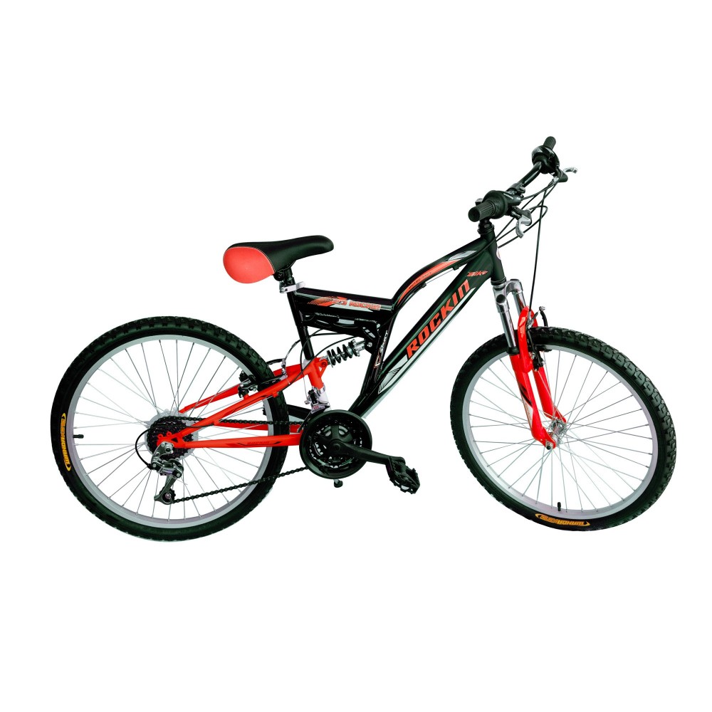 Bicicleta 24 " ROCKIN BIAMMORTIZZAT 2 frenos y cambios shimano 12 Vel BKT BTB24