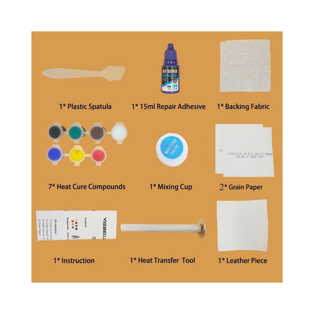 Kit reparación de bricolaje para superficies de...