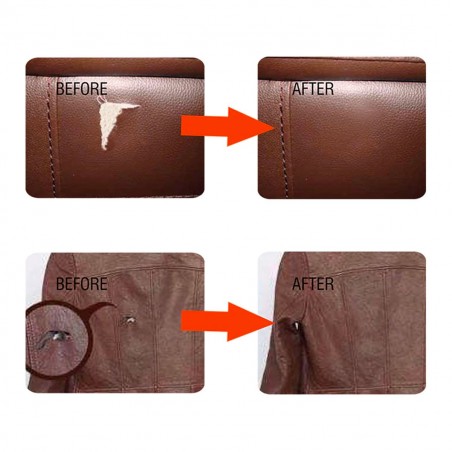 Kit reparación de bricolaje para superficies de cuero y vinilo