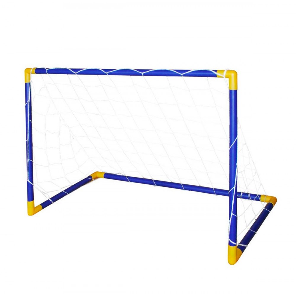 492062 Portería de fútbol con marco de plástico y red para niños 79x50x43 cm