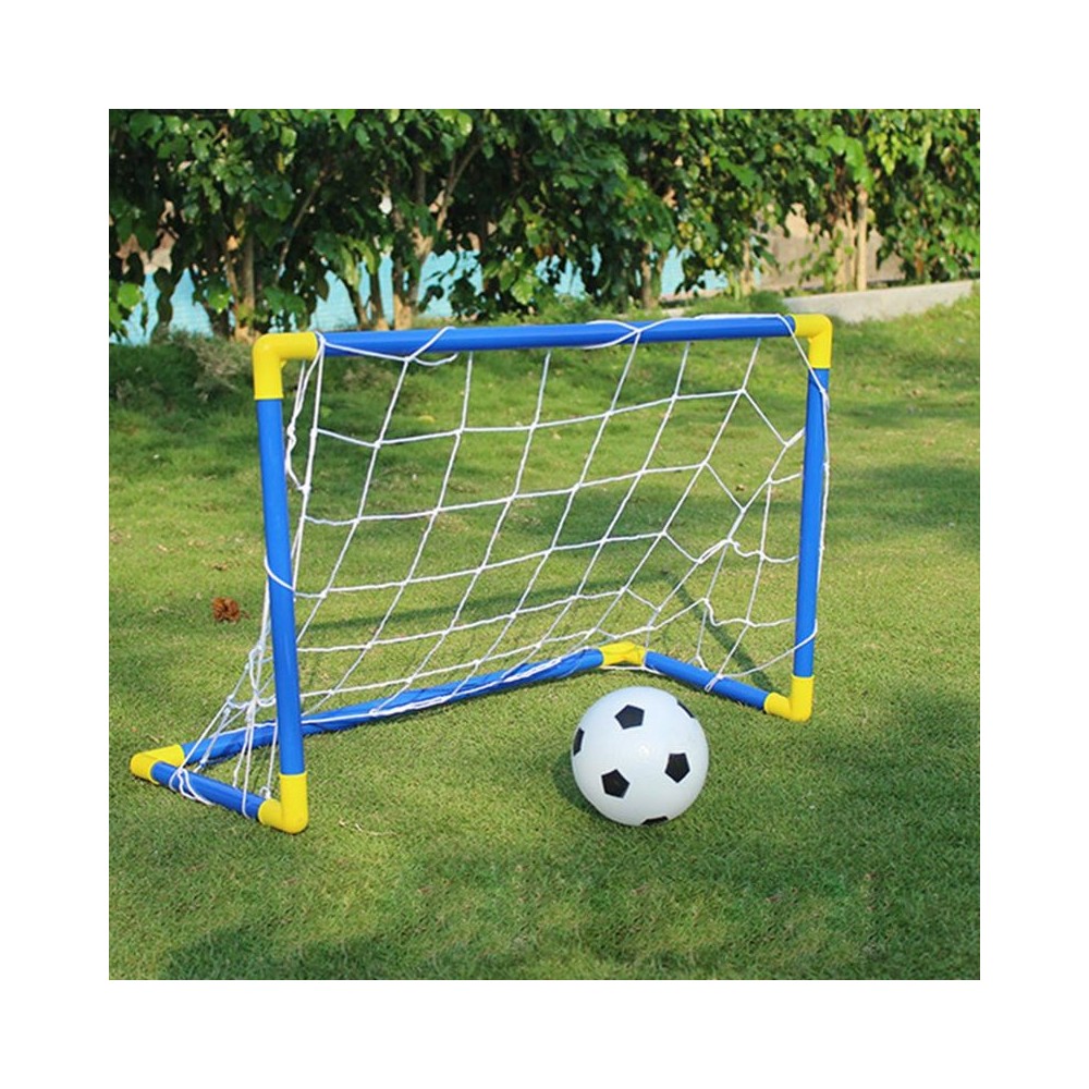 492062 Portería de fútbol con marco de plástico y red para niños 79x50x43 cm 492062 Portería de fútbol con marco de plástico y red para niños 79x50x43 cm