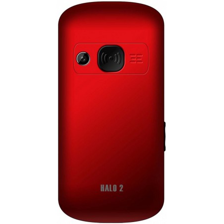 Móvil Halo 2 para personas mayores doble batería base de carga Botón SOS de 2.2"