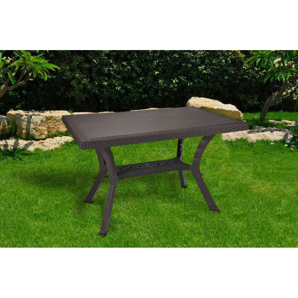 Mesa Calaf Elite KROPLAST resina de ratán en...