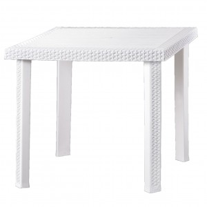 Mesa Figaro KROPLAST en resina de ratán en relieve para... 2